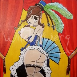 Acrylgemälde Revuegirl...